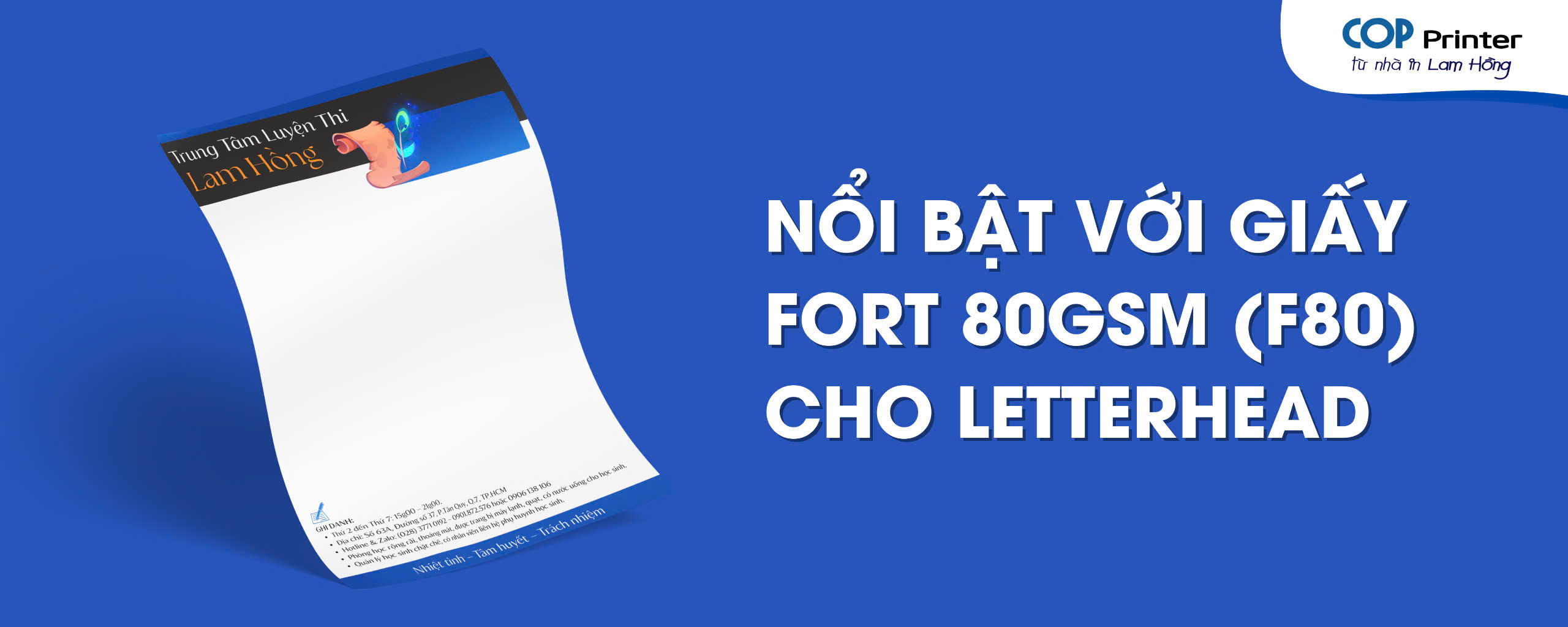 In Giấy Tiêu Đề (Letterhead) Quận 7 Giá Rẻ
