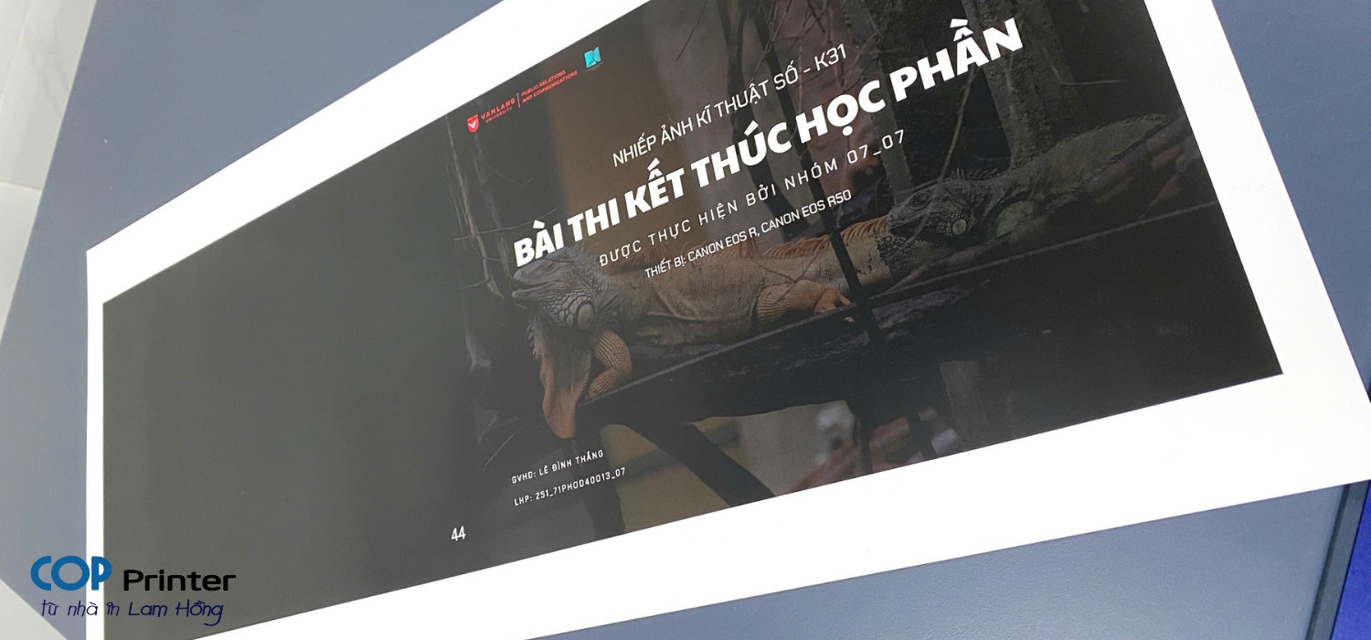 In Laser Khổ Lớn (Banner) Cùng Máy In FUJIFILM CMYK + SPECIAL COLOR