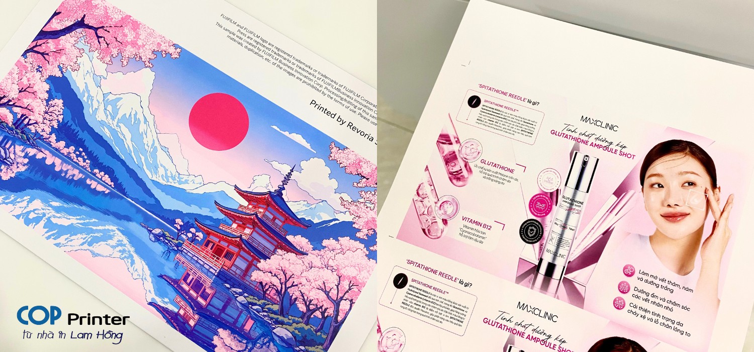 In Laser Với Thế Hệ Máy In FUJIFILM CMYK + Pink